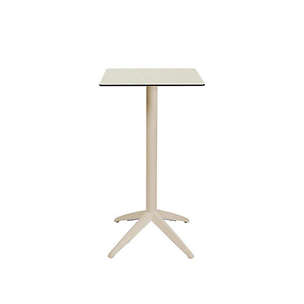 QUATRO Table haute 60x60cm blanc/blanc