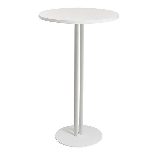 ROXANE Table haute Ø60cm blanc/blanc