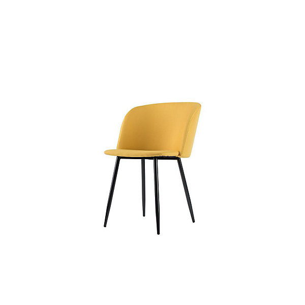 MUST Lot 2 chaises pieds métal/safran