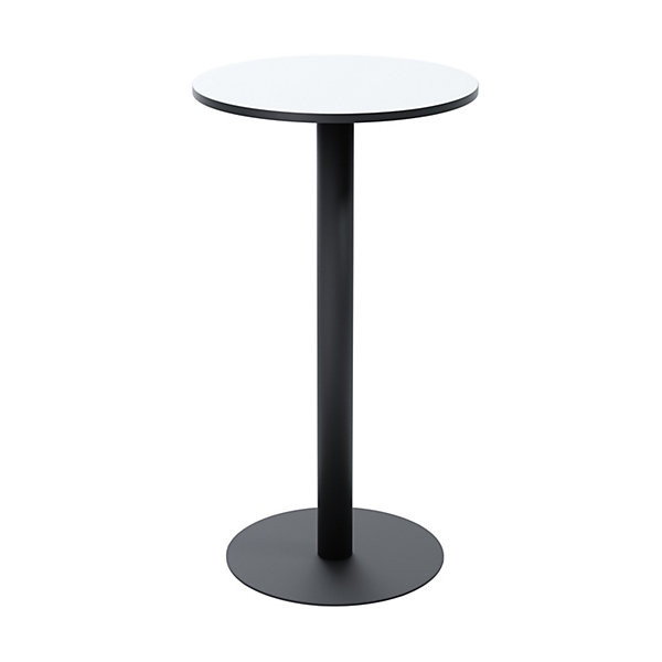 MEZZO Table haute Ø60cm noir/blanc