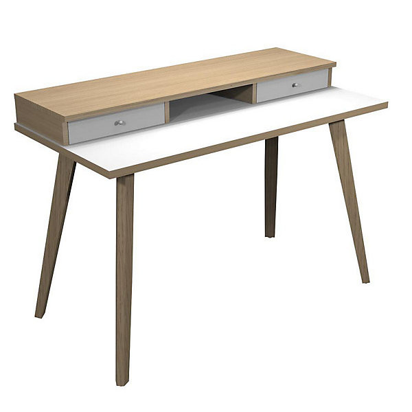 ELIZEY Bureau 120x60cm pieds bois