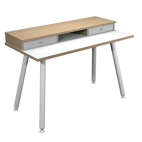 ELIZEY Bureau 120x60cm pieds métal