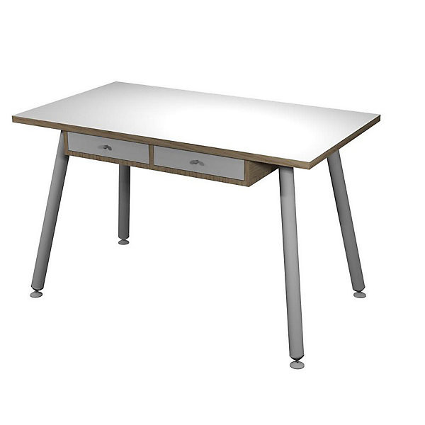 MARQUIZE Bureau 120x68cm pieds métal