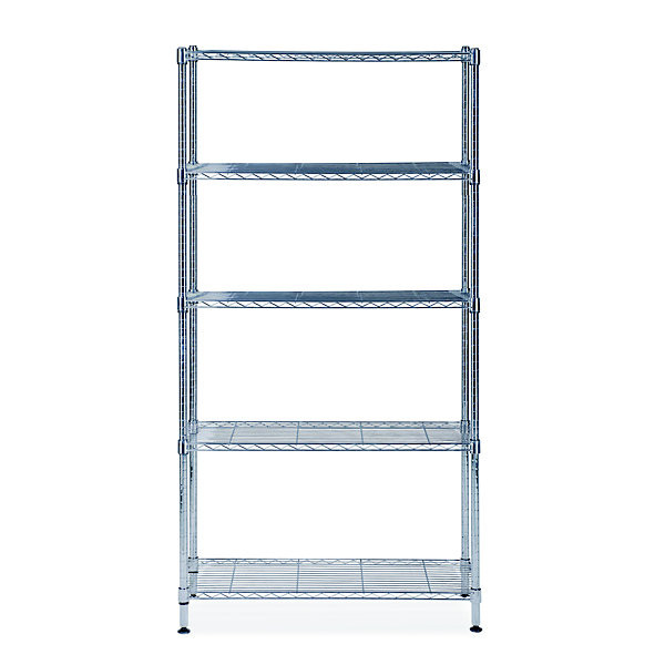 Etagère chromée Stockolm H200xL90cm