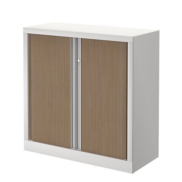 CONFORT Arm. rid. blanc/chêne H100xL100