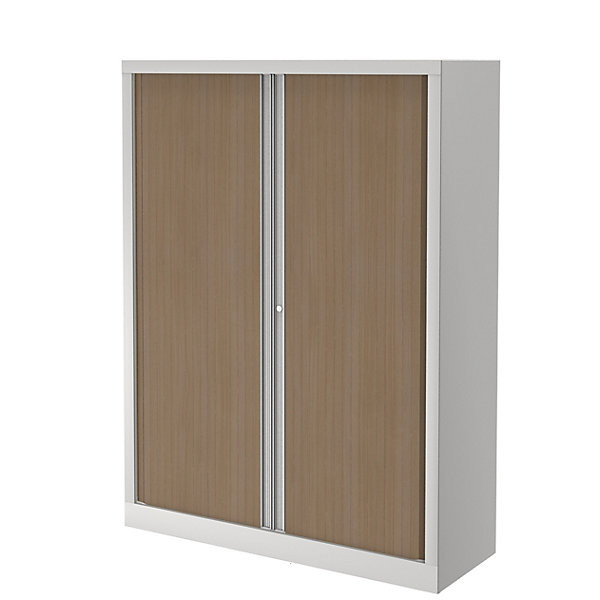 CONFORT Arm. rid. blanc/chêne H160xL120