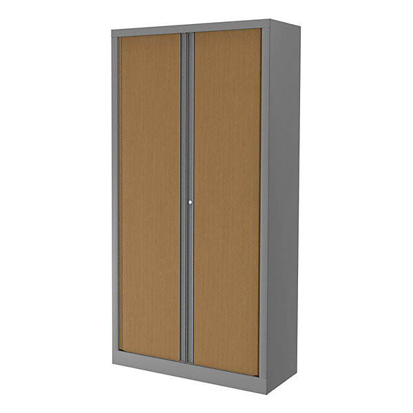CONFORT Arm. rid. alu/hêtre H198xL100
