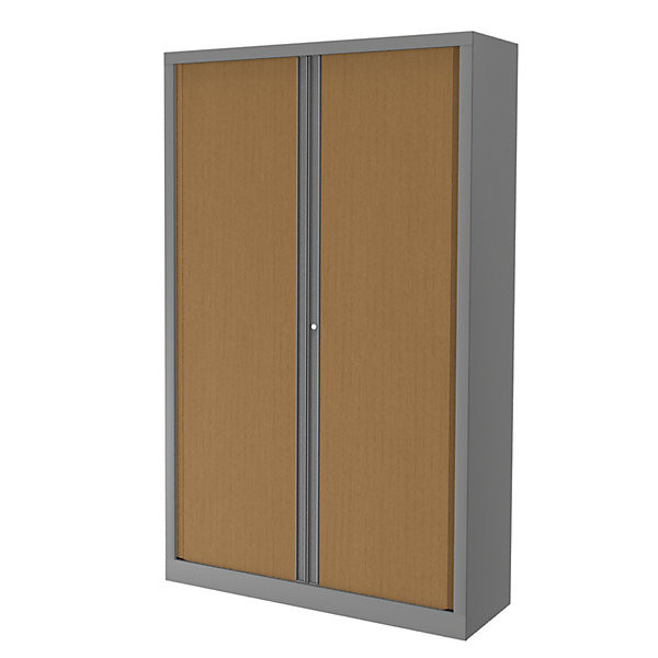 CONFORT Arm. rid. alu/hêtre H198xL120
