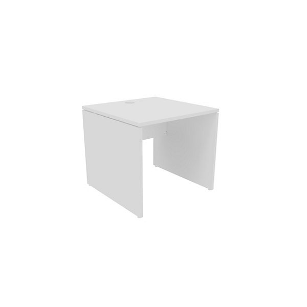EVOLUTION Bur. droit 80x80 cm blc/blanc