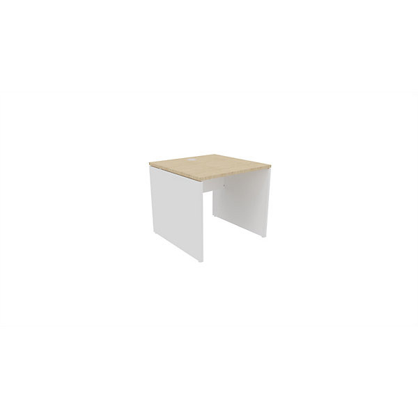 EVOLUTION Bur. droit 80x80 cm blc/chêne