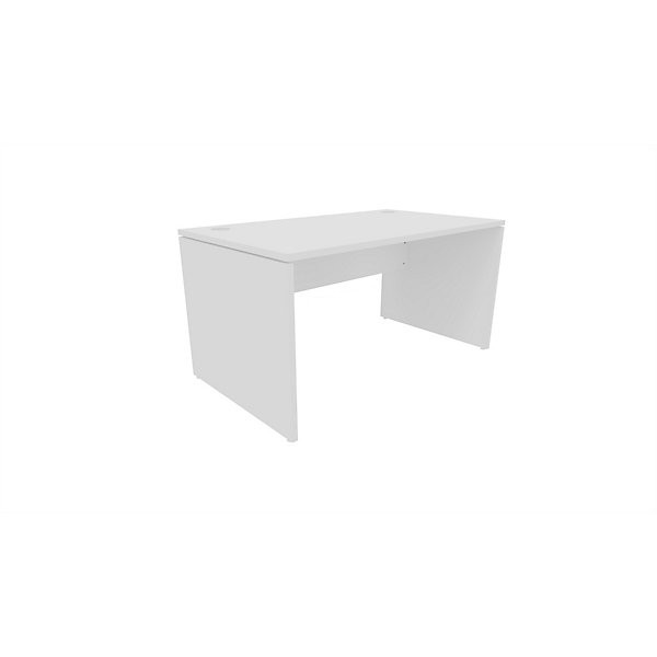 EVOLUTION Bur. droit 140x80 cm blc/blanc
