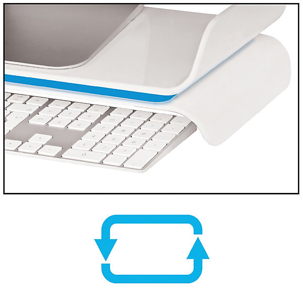 LEITZ ERGO WOW Support blanc/bleu