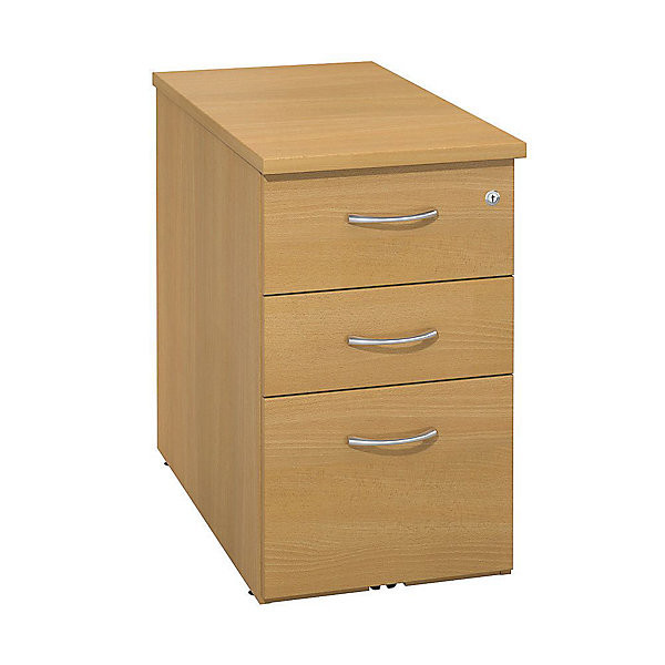 Caisson mélaminé H72 x P80 cm hêtre