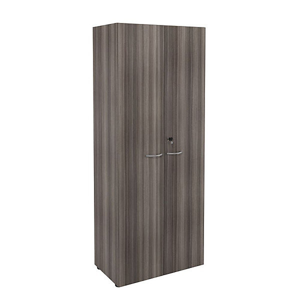 Armoire H201 x L80 cm avec portes cèdre