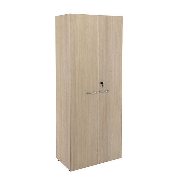 Armoire H201 x L80 cm avec portes chêne