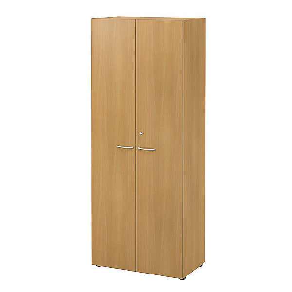Armoire H201 x L80 cm avec portes hêtre