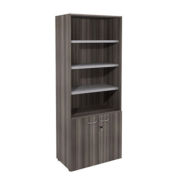 Armoire H201 x L80 cm portes bas cèdre