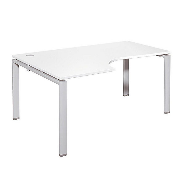E-LINK Bur. compact GC 160x110 alu/blanc