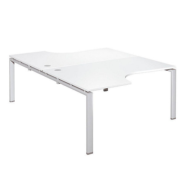E-LINK Bench 2 compacts L160 alu/blanc