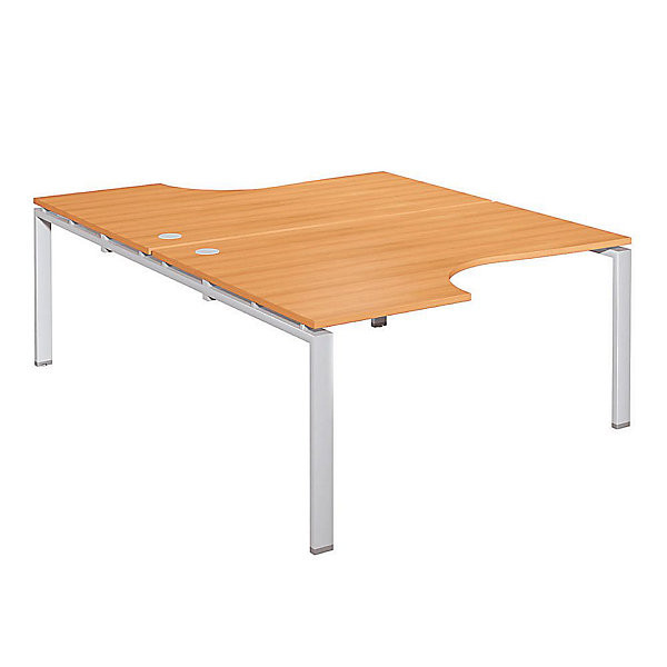 E-LINK Bench 2 compacts L160 alu/chêne