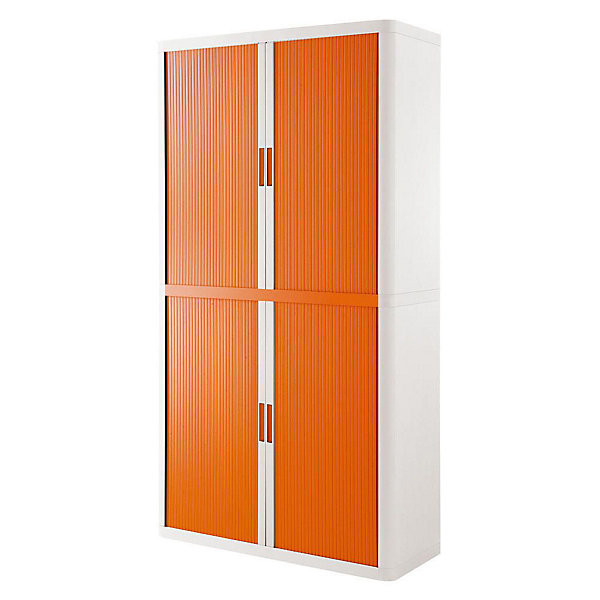 EASYOFFICE Arm. blanc/orange H204xL110